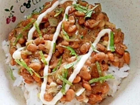 納豆の食べ方-カレーマヨ♪
